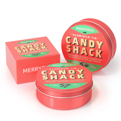 150ml aluminum box 83*38mm round candy can tea can aromatherapy candle packaging can color printing processing customization