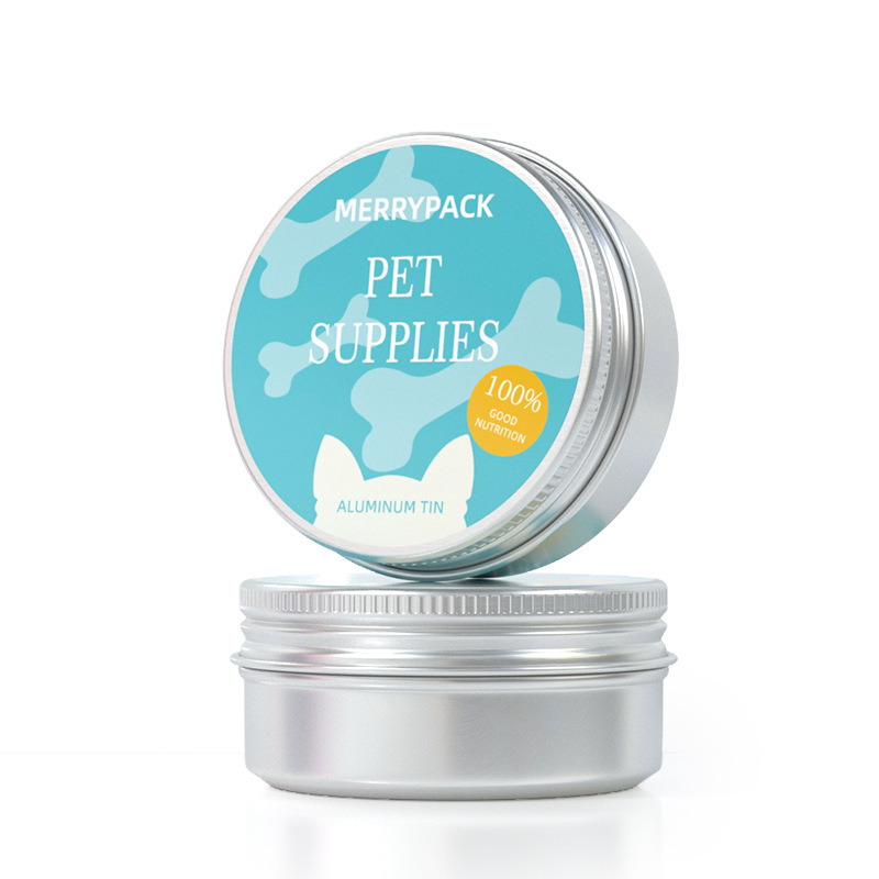 Manufacturer aluminum can wholesale 52*20mm round aluminum box pet supplies can car wax solid balm aluminum can
