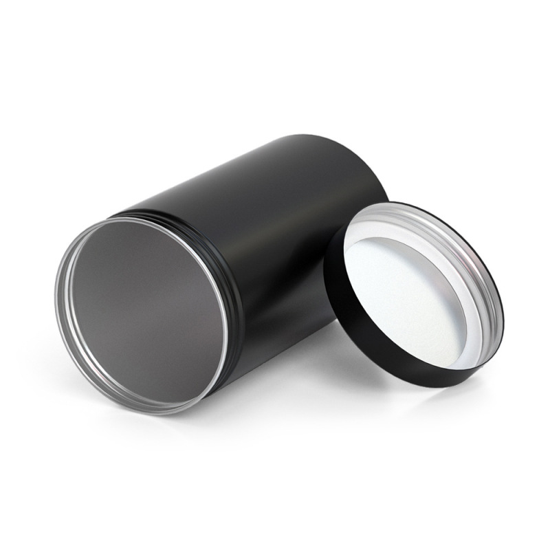 65*115 custom double layer lid aluminum cans sealed packaging cans metal aluminum cans black