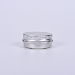 Silver cream aluminum box with various specifications universal thread hair wax cosmetic nail art metal box