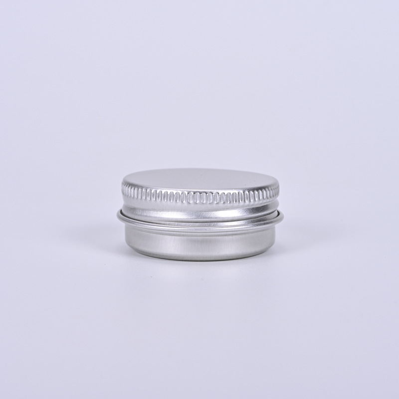 Silver cream aluminum box with various specifications universal thread hair wax cosmetic nail art metal box