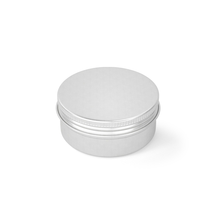 Silver cream aluminum box with various specifications universal thread hair wax cosmetic nail art metal box