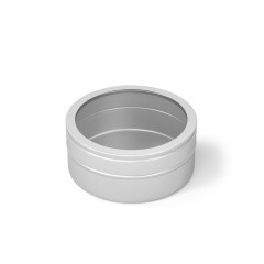 Silver cream aluminum box with various specifications universal thread hair wax cosmetic nail art metal box