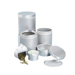 Silver cream aluminum box with various specifications universal thread hair wax cosmetic nail art metal box