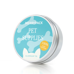Manufacturer aluminum can wholesale 52*20mm round aluminum box pet supplies can car wax solid balm aluminum can