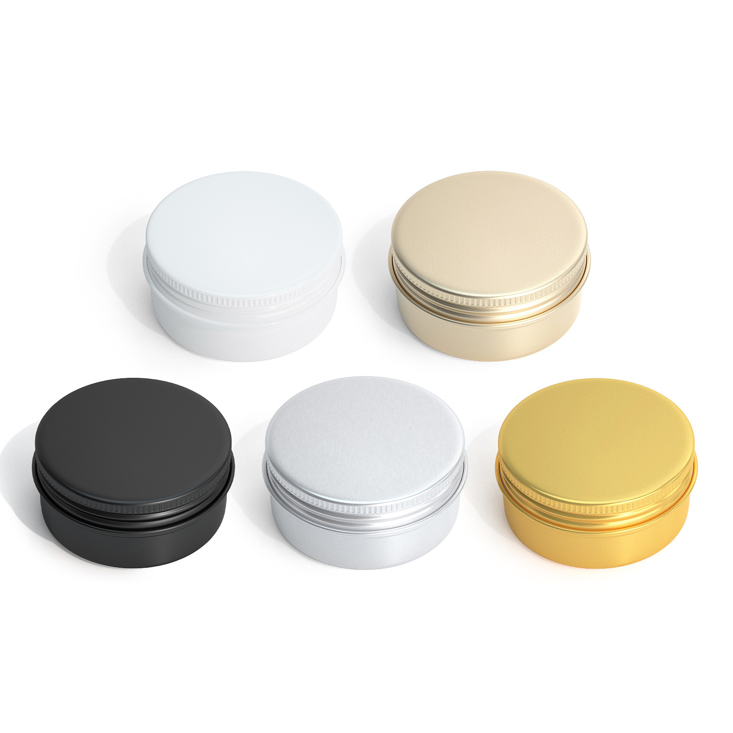 57*27mm 50g moisturizing face cream cosmetic packaging aluminum can 50ml hand cream eye cream hair wax second-throw aluminum box