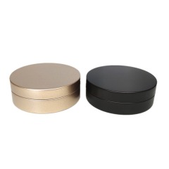 100g straight buckle small aluminum box with world cover metal box jewelry storage box packaging round stamping packing cream