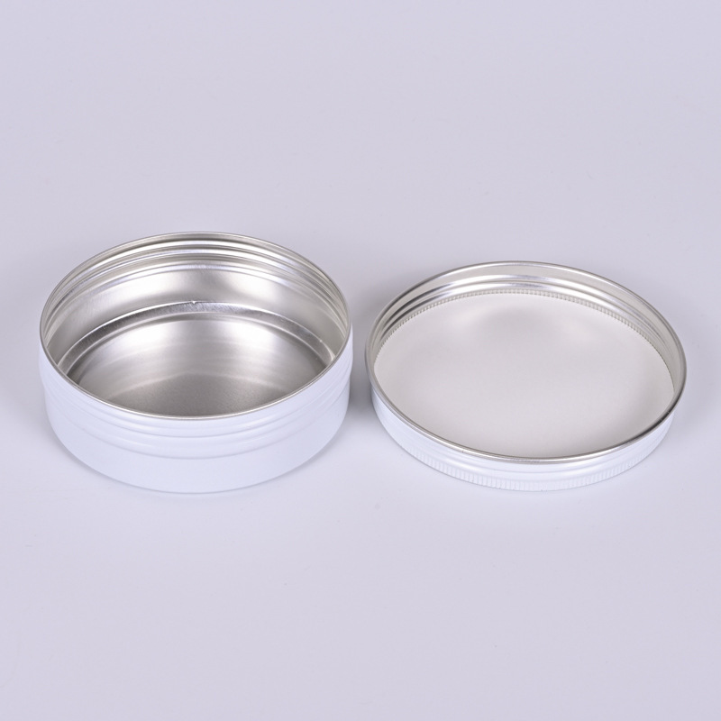 Aluminum box 5ml-150ml single-sided white threaded metal aluminum box food grade cream sealed aluminum can