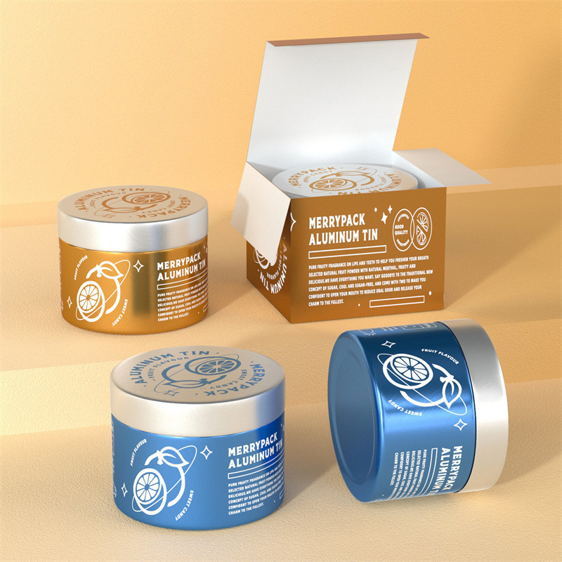 60ml aluminum can 60*46mm lip mask box hair wax mud nail art storage box bait can processing and customization