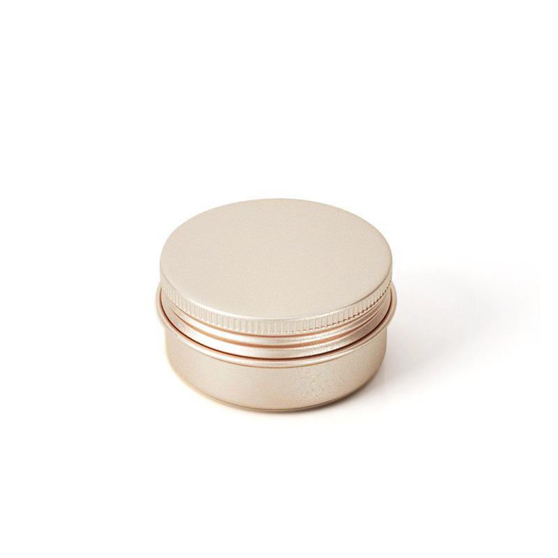 5ml-250ml double-sided frosted gold aluminum box in stock cream cosmetics accessories metal thread packaging aluminum cans