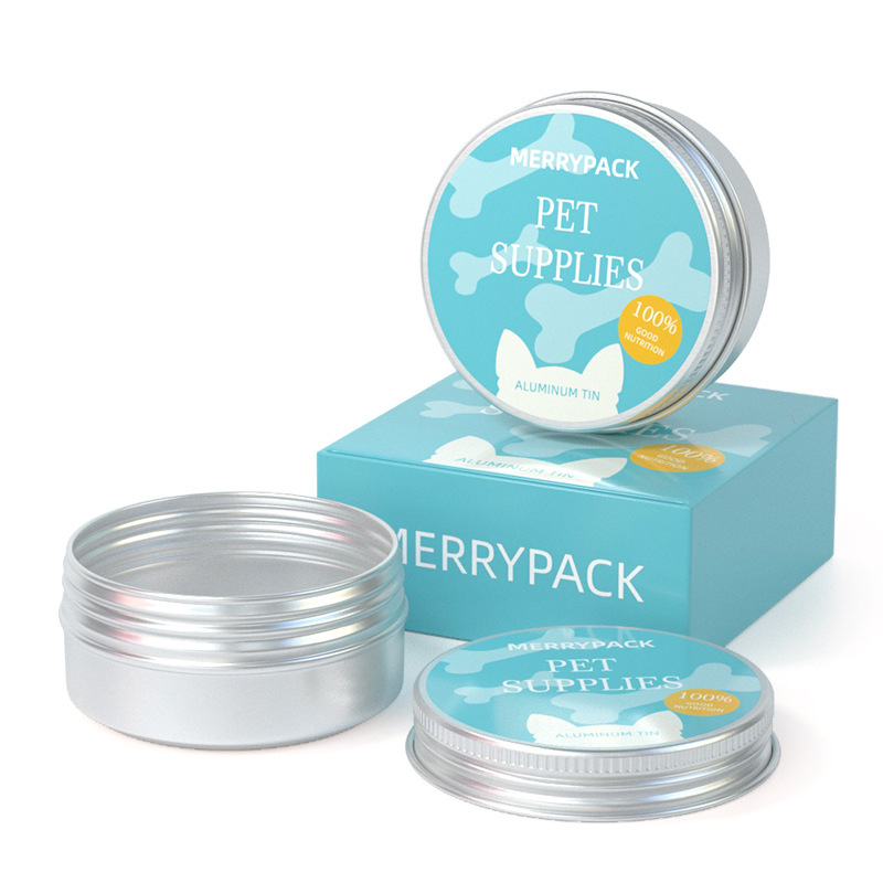 Manufacturer aluminum can wholesale 52*20mm round aluminum box pet supplies can car wax solid balm aluminum can