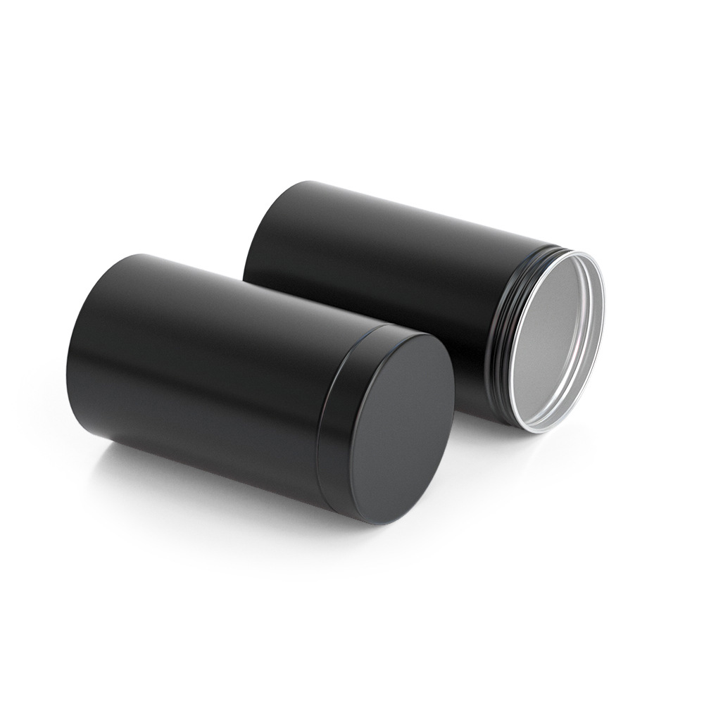 65*115 custom double layer lid aluminum cans sealed packaging cans metal aluminum cans black