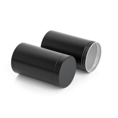 65*115 custom double layer lid aluminum cans sealed packaging cans metal aluminum cans black
