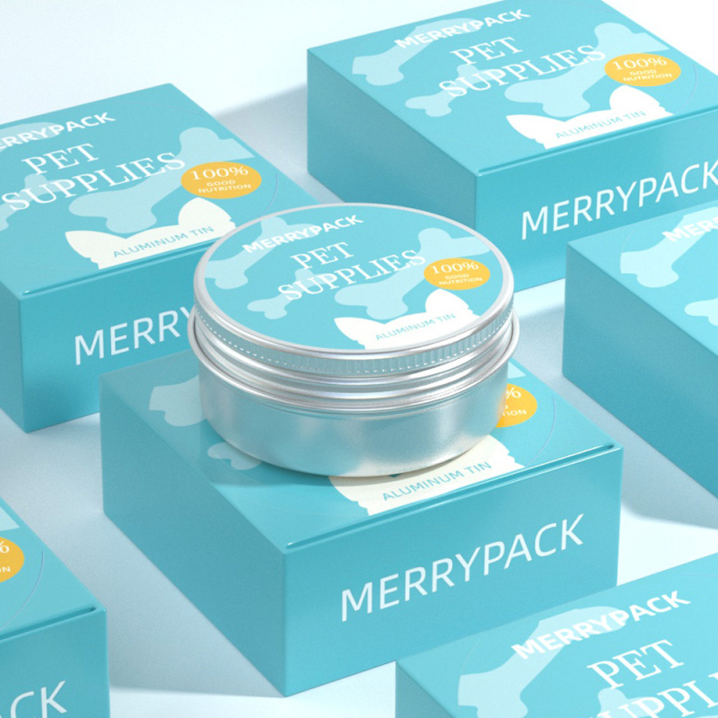 Manufacturer aluminum can wholesale 52*20mm round aluminum box pet supplies can car wax solid balm aluminum can