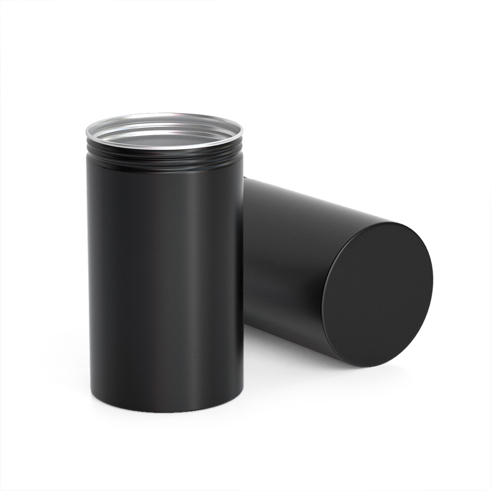 65*115 custom double layer lid aluminum cans sealed packaging cans metal aluminum cans black