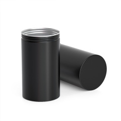 65*115 custom double layer lid aluminum cans sealed packaging cans metal aluminum cans black