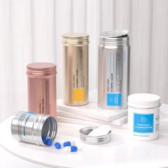 80g capsule aluminum bottle health care product bottle fish oil tablet can food grade aluminum can vitamin medicine bottle