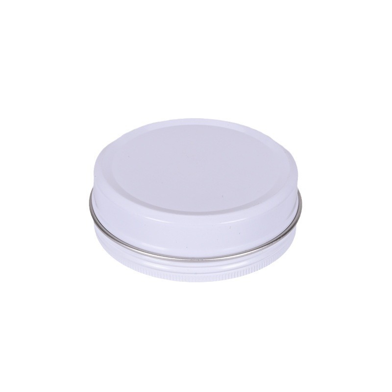 Aluminum box 5ml-150ml single-sided white threaded metal aluminum box food grade cream sealed aluminum can
