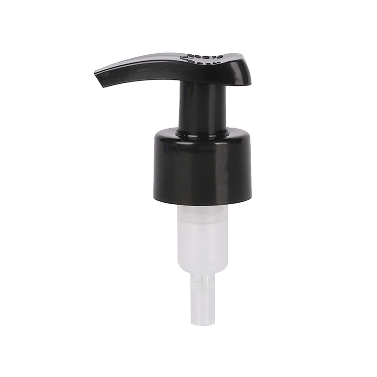 Supply 28-tooth black shampoo and shower gel pump head lotion pump left and right switch pump external spring pressure pump