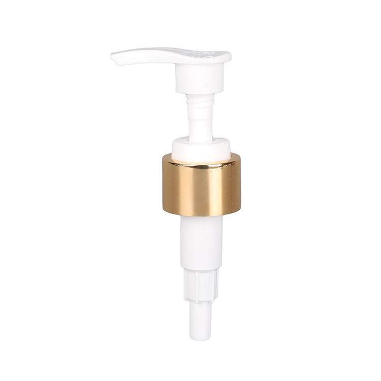 Anodized aluminum lotion pump with multiple specifications, push-type threaded pump, cosmetic packaging switch pump, lotion pump