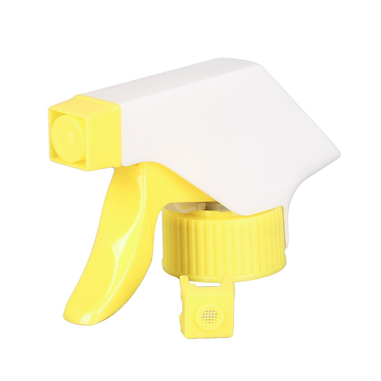 Supply 28/400 hand button plastic spray nozzle square gun sprayer cleaning agent spray gun