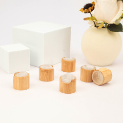 Multi-size bamboo Qianqiu cover 24/410 cosmetic bottle cap wood essence lotion press bamboo wood bottle cap