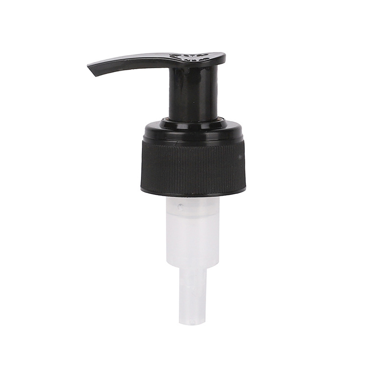 Supply 28-tooth black shampoo and shower gel pump head lotion pump left and right switch pump external spring pressure pump