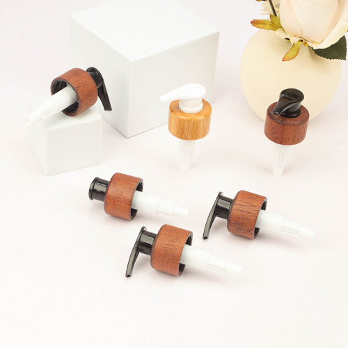 Factory direct supply 18-tooth solid wood cover perfume essential oil dropper cover glass bottle bamboo cover lotion spray bottle bamboo wooden cover