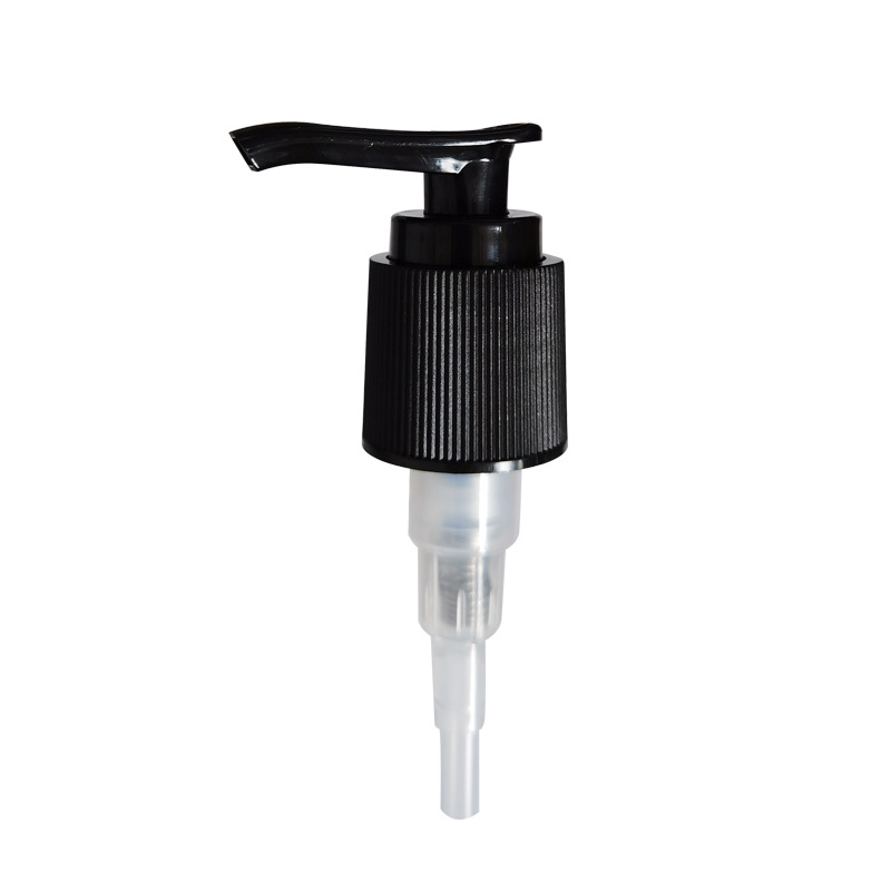 24/415 black vertical stripe threaded pump Disinfectant hand soap shower gel lotion pump head