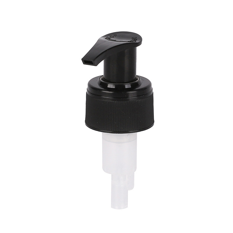 Supply 28-tooth black shampoo and shower gel pump head lotion pump left and right switch pump external spring pressure pump