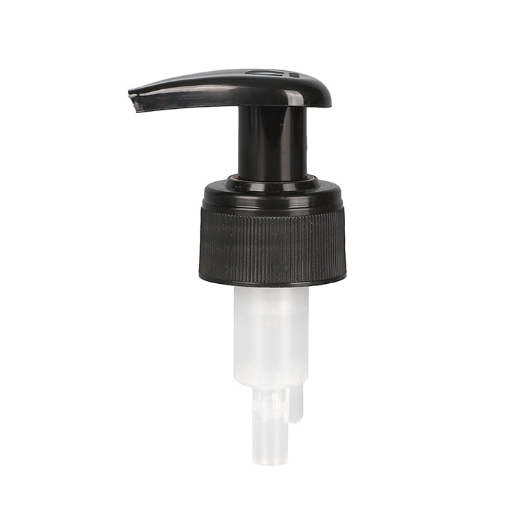 Supply 24mm28mm black glossy lotion pump external spring left and right switch pump cosmetic packaging