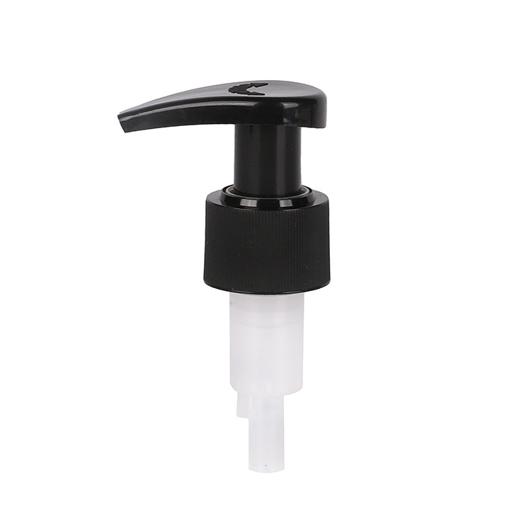 Supply 24mm28mm black glossy lotion pump external spring left and right switch pump cosmetic packaging