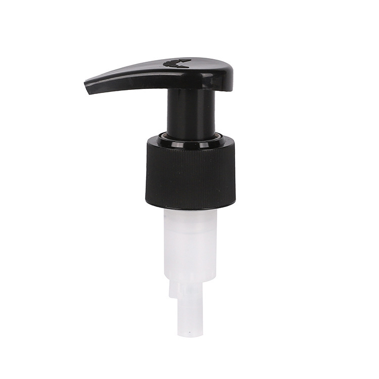 Supply 24mm28mm black glossy lotion pump external spring left and right switch pump cosmetic packaging