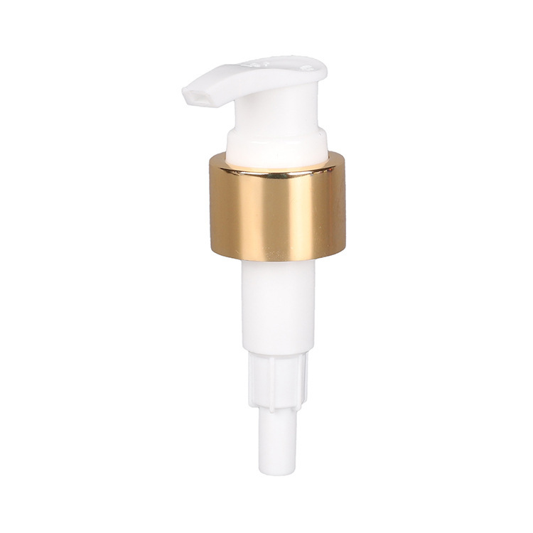 Anodized aluminum lotion pump with multiple specifications, push-type threaded pump, cosmetic packaging switch pump, lotion pump