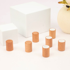 13-tooth bamboo wood ball bearing wooden cover 16-tooth essential oil bottle bamboo cover 15-tooth bayonet perfume bottle wooden cover factory wholesale