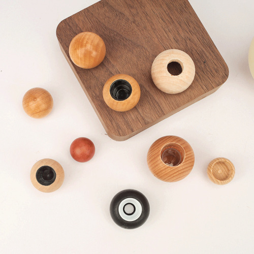 Factory direct sales perfume aromatherapy bottle wooden cover round perfume bottle cover fire-free aromatherapy wooden cover essential oil glass bottle bamboo cover