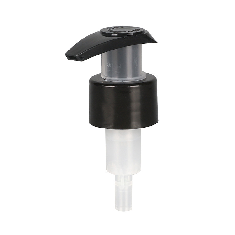 Supply 24mm28mm black glossy lotion pump external spring left and right switch pump cosmetic packaging