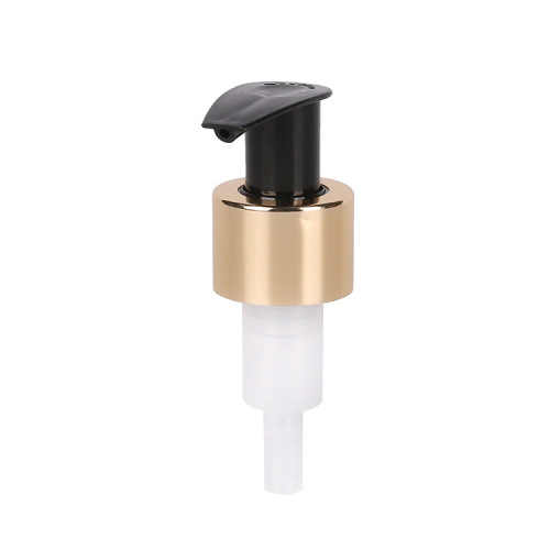 Source 24/410 bright gold electrochemical aluminum emulsion pump external spring left and right switch pump plastic nozzle
