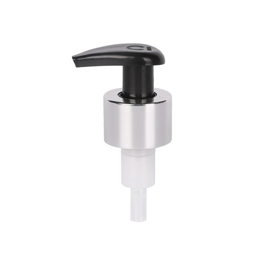 Supply 24mm28mm bright silver telephone aluminum lotion pump external spring left and right switch pump cosmetic packaging