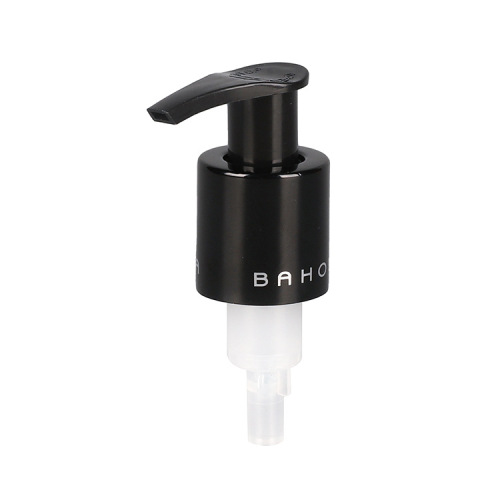 Supply 24/410 anodized aluminum emulsion pump logo customized switch pump 2.0cc solid plastic nozzle