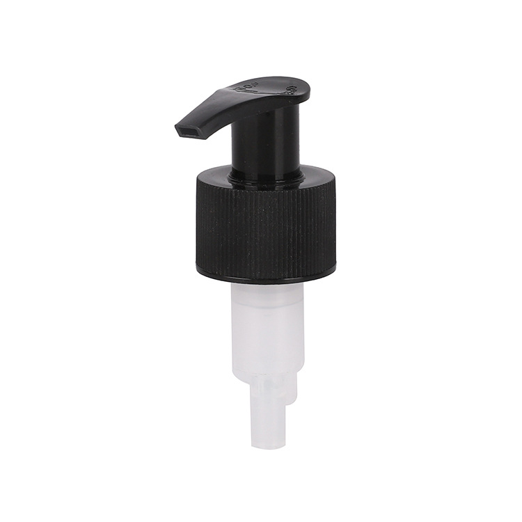 Supply 28-tooth black shampoo and shower gel pump head lotion pump left and right switch pump external spring pressure pump