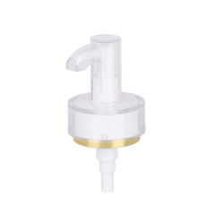 AS transparent cover ALBION lotion pump White silver-plated plastic ALBION pump head 24-tooth double-layer press pump