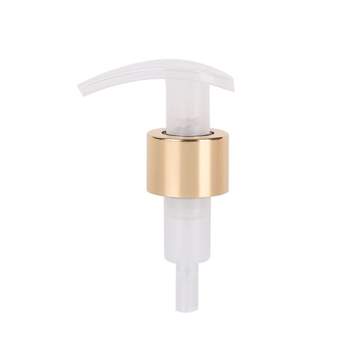 Source 24/410 bright gold cut line electrochemical aluminum emulsion pump external left and right switch pump plastic nozzle