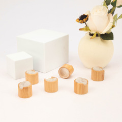 Multi-size bamboo Qianqiu cover 24/410 cosmetic bottle cap wood essence lotion press bamboo wood bottle cap