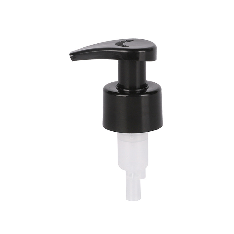 Supply 24mm28mm black glossy lotion pump external spring left and right switch pump cosmetic packaging