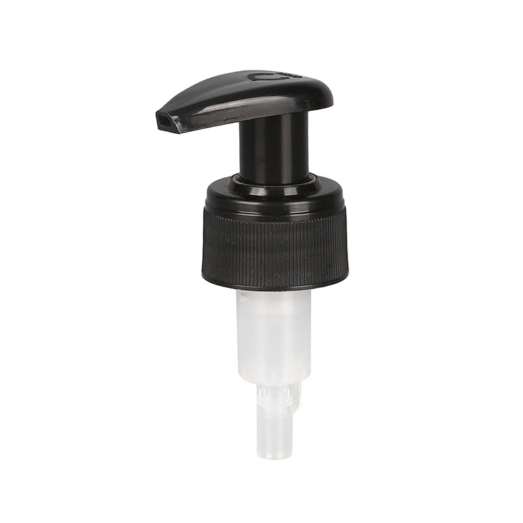 Supply 24mm28mm black glossy lotion pump external spring left and right switch pump cosmetic packaging