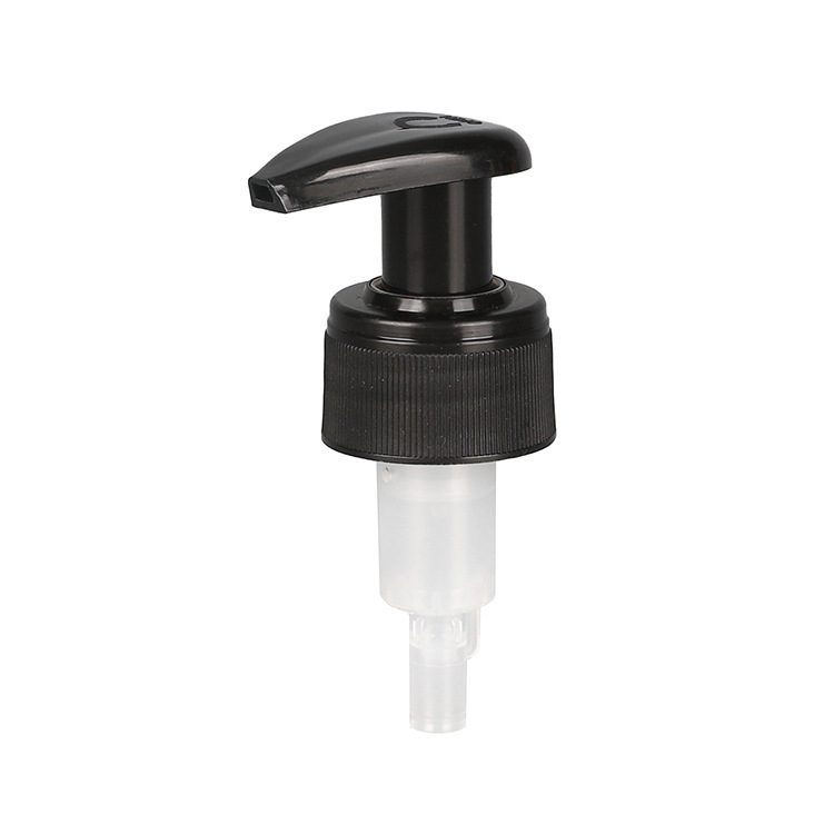 Supply 24mm28mm black glossy lotion pump external spring left and right switch pump cosmetic packaging