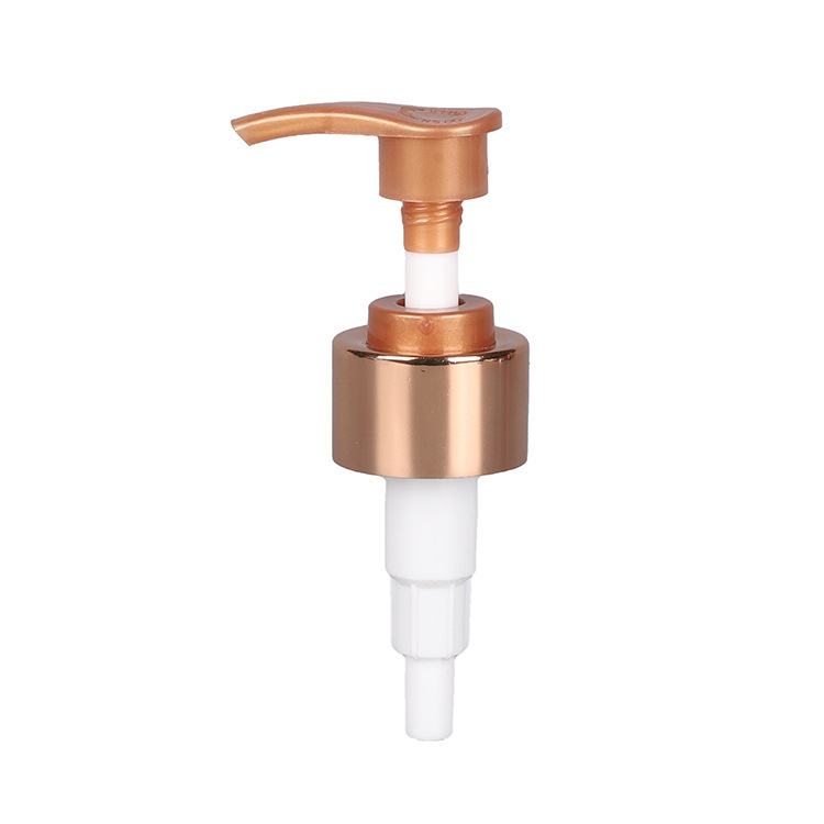 Anodized aluminum lotion pump with multiple specifications, push-type threaded pump, cosmetic packaging switch pump, lotion pump