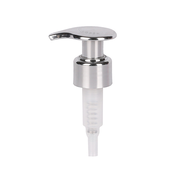 Supply UV plating left and right switch pump external spring lotion pump cosmetic spray head 28/410 24/410