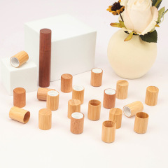13-tooth bamboo wood ball bearing wooden cover 16-tooth essential oil bottle bamboo cover 15-tooth bayonet perfume bottle wooden cover factory wholesale